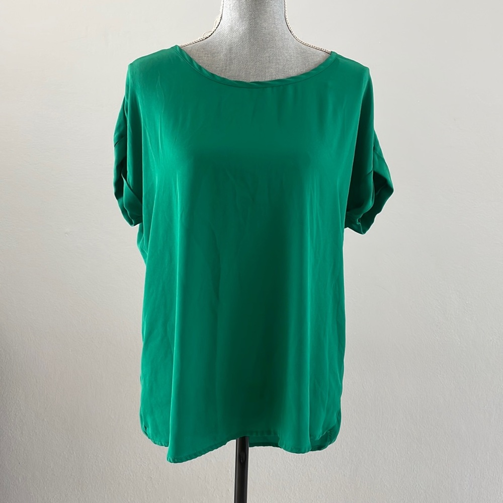 Green blouse